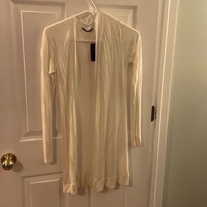 Sheer White Cardigan XS